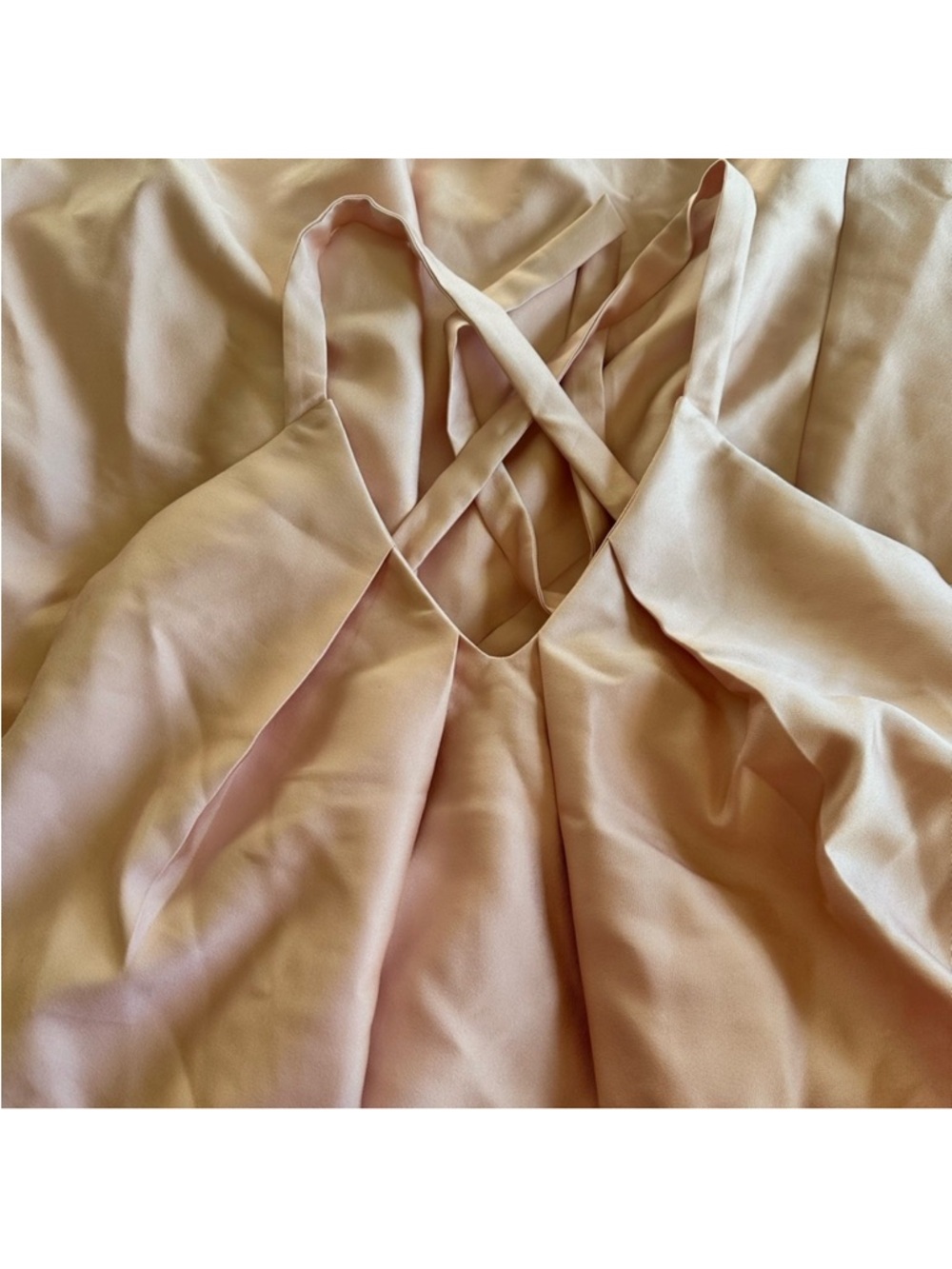 NWT Maison Amory Reign Maxi Dress - Elegant Flowing Formal Gown in Soft Pink - Picture 7 of 8